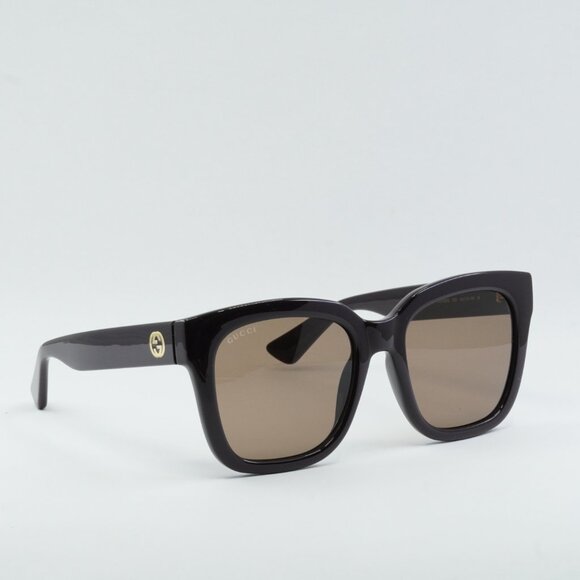Gucci GG1338S 005 Sunglasses Wine Square Frame, Brown Lenses main image 5